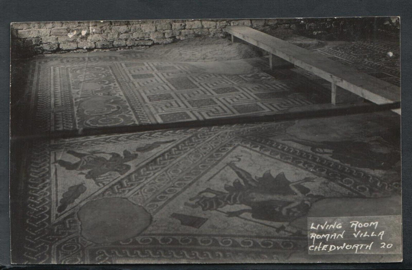Gloucestershire Postcard - Living Room, Roman Villa, Chedworth RS12862