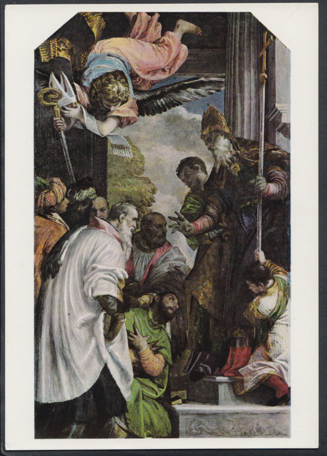 National Gallery Postcard- Paolo Veronese -The Consecration of S.Nicholas RR2747