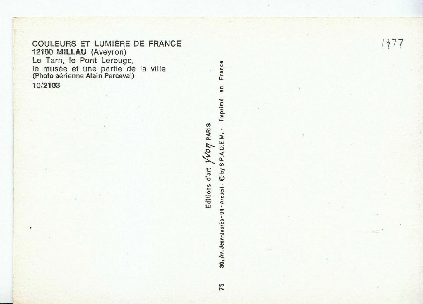 France Postcard - Millau - [Aveyron] - Le Tarn - Le Pont Lerouge   AB2301