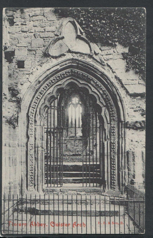 Wales Postcard - Tintern Abbey, Cloister Arch  RS15911