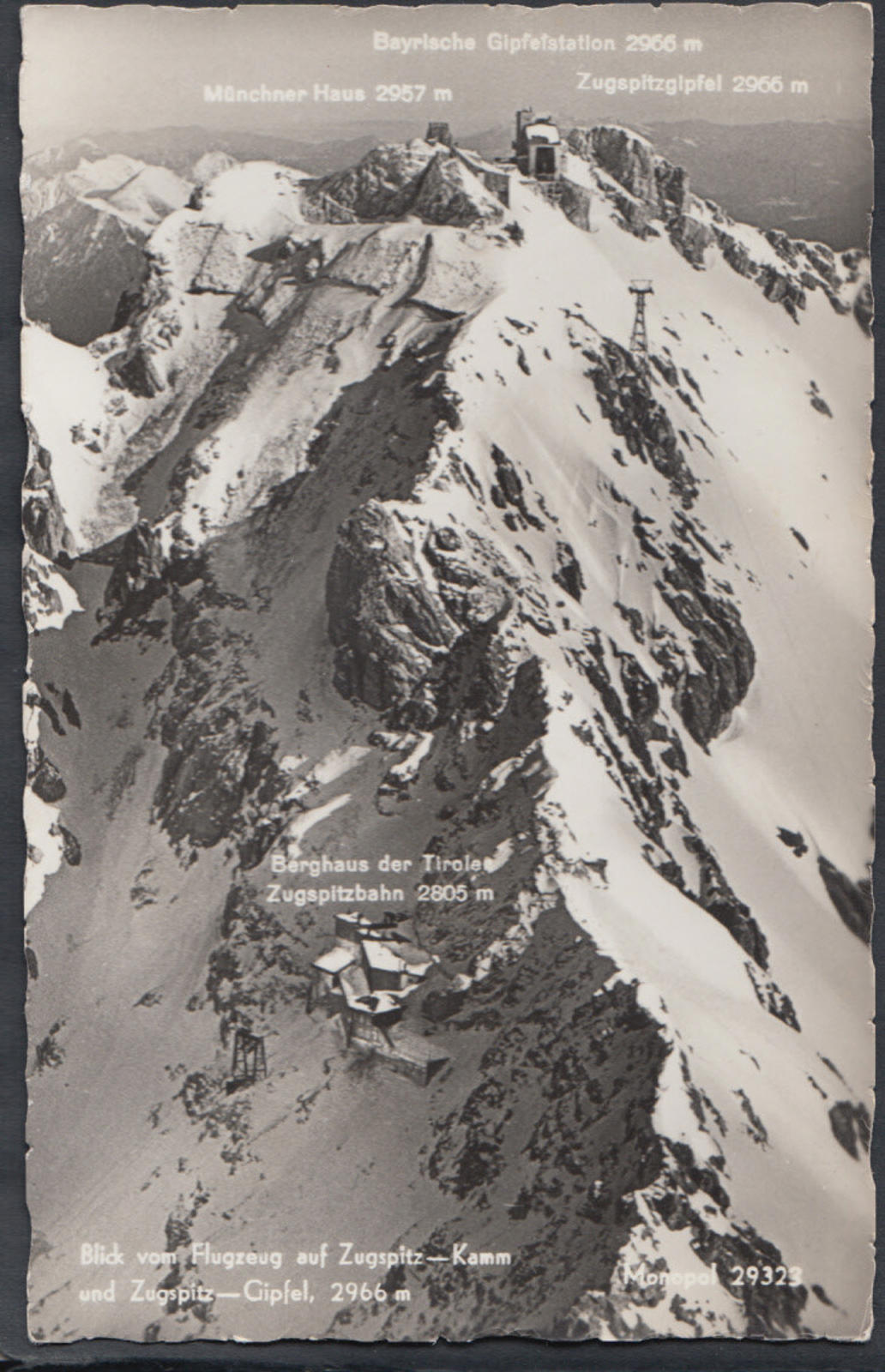 Germany Postcard - Blick Vom Flugzeug Auf Zugspitz - Kamm  RS13098