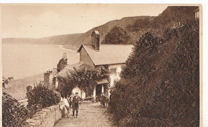 Devon Postcard - Clovelly, Rose Cottage   SL658
