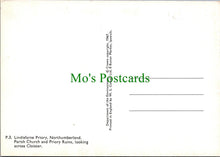 Load image into Gallery viewer, Northumberland Postcard -Lindisfarne Priory Parish Church &amp; Priory Ruins RR16070
