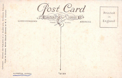 Sussex Postcard - Artist View of Alfriston SW20270