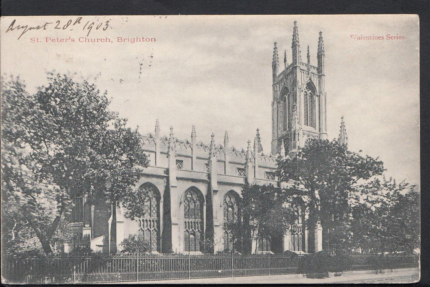 Sussex Postcard - St Peters Church, Brighton    RS1361