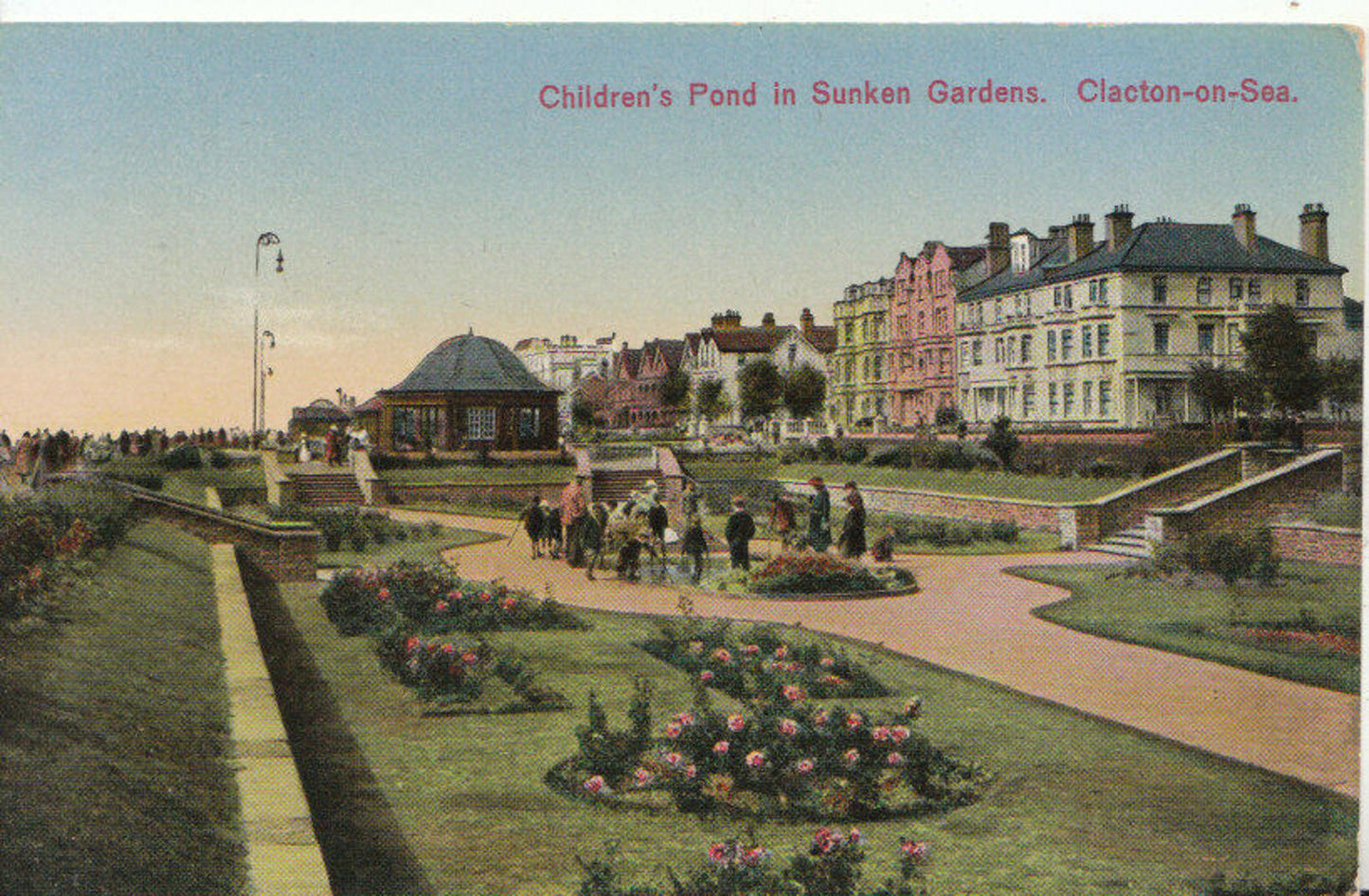 Essex Postcard - Children's Pond in Sunken Gardens, Clacton-on-Sea 13141A