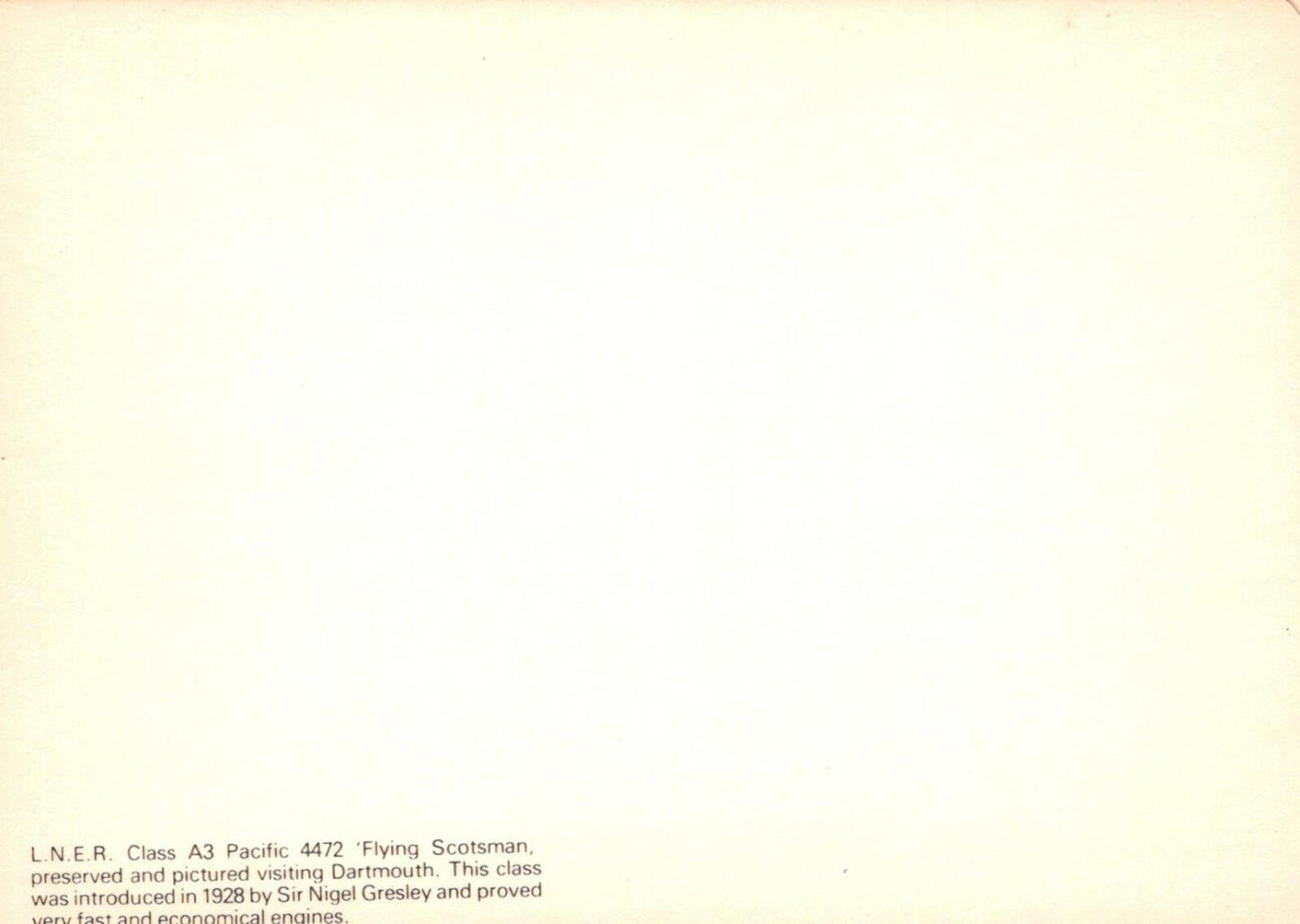 Railway Postcard - L.N.E.R.Class A3 Pacific 4472 'Flying Scotsman' Train RR9976