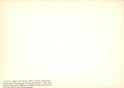 Railway Postcard - L.N.E.R.Class A3 Pacific 4472 'Flying Scotsman' Train RR9976