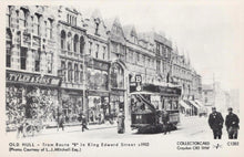 Load image into Gallery viewer, Yorkshire Postcard - Old Hull, Tram Route in King Edward Street c1902 - XT1
