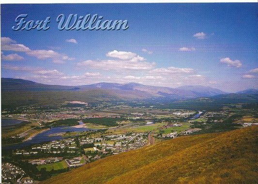 Scotland Postcard - Fort William, A Panoramic View Towards Great Glen  AB884