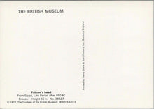 Load image into Gallery viewer, British Museum Postcard - Falcon's Head From Egypt, Late Period  RRR1279
