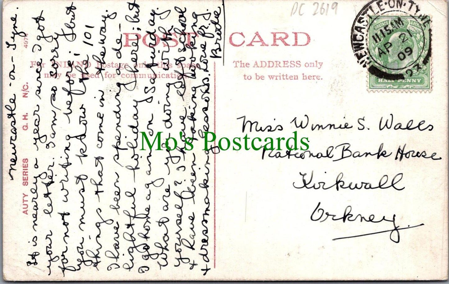 Northumberland Postcard - Newcastle, New Infirmary & College of Science DC2619