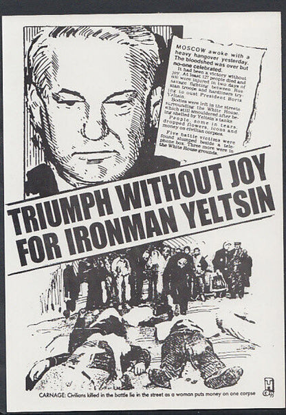 Headline Postcard - Politics - Boris Yeltsin - Triumph Without Joy    RR2514