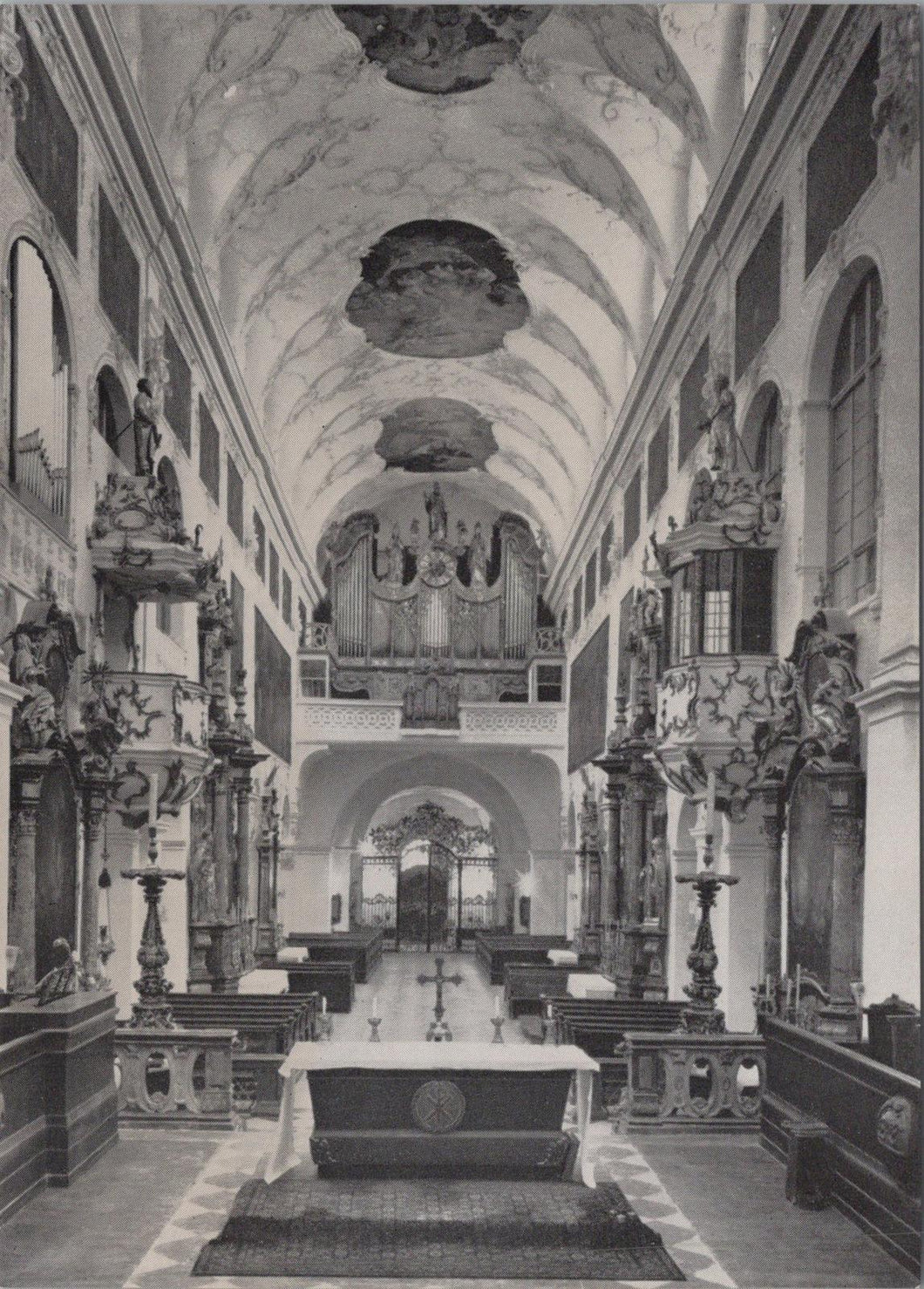 Austria Postcard - Salzburg, Erzabtei St Peter, Hauptschiff  RRR1495