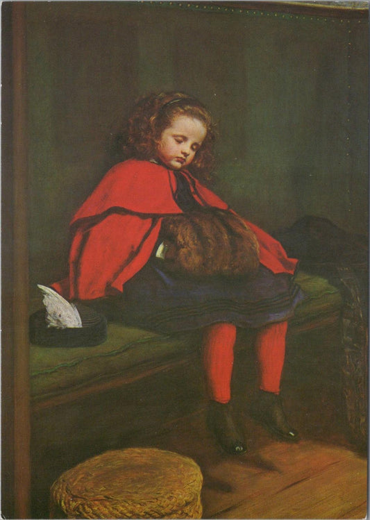 Art Postcard - Artist Sir John Millais, My Second Sermon, Children RR16590