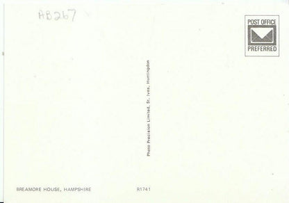 Hampshire Postcard - Breamore House   AB267