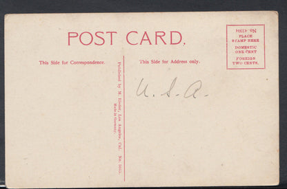 America Postcard - Garden & Home of Robert Burdelte, Pasadena, California RS8633