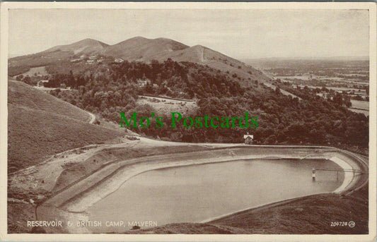Worcestershire Postcard: British Camp Malvern Reservoir Landscape View RS26891