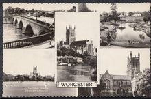 Load image into Gallery viewer, Worcestershire Postcard - Views of Worcester   RS1080
