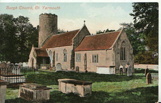 Norfolk Postcard - Burgh Church, Great Yarmouth 7204A