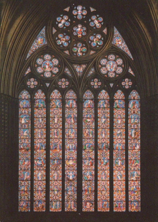 Lincolnshire Postcard - Lincoln Cathedral East Window    RRR524