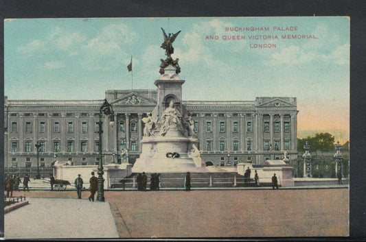London Postcard - Buckingham Palace & Queen Victoria Memorial   RS10064