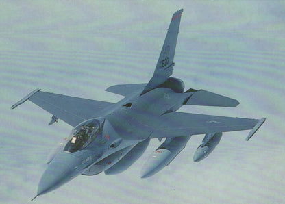 Military Aviation Postcard - F-16 Fighting Falcon Aeroplane    RR9866