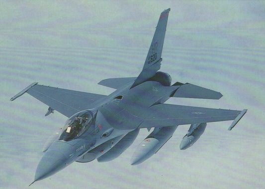 Military Aviation Postcard - F-16 Fighting Falcon Aeroplane    RR9866