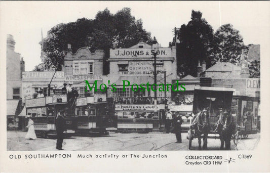 Hampshire Postcard - Southampton Trams, Nostalgia, Social History RS38380