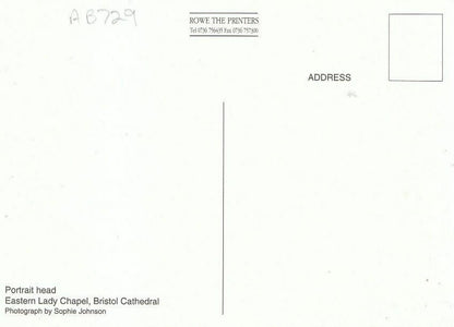 Bristol Postcard - Portrait Head - Eastern Lady Chapel, Bristol Cathedral AB729