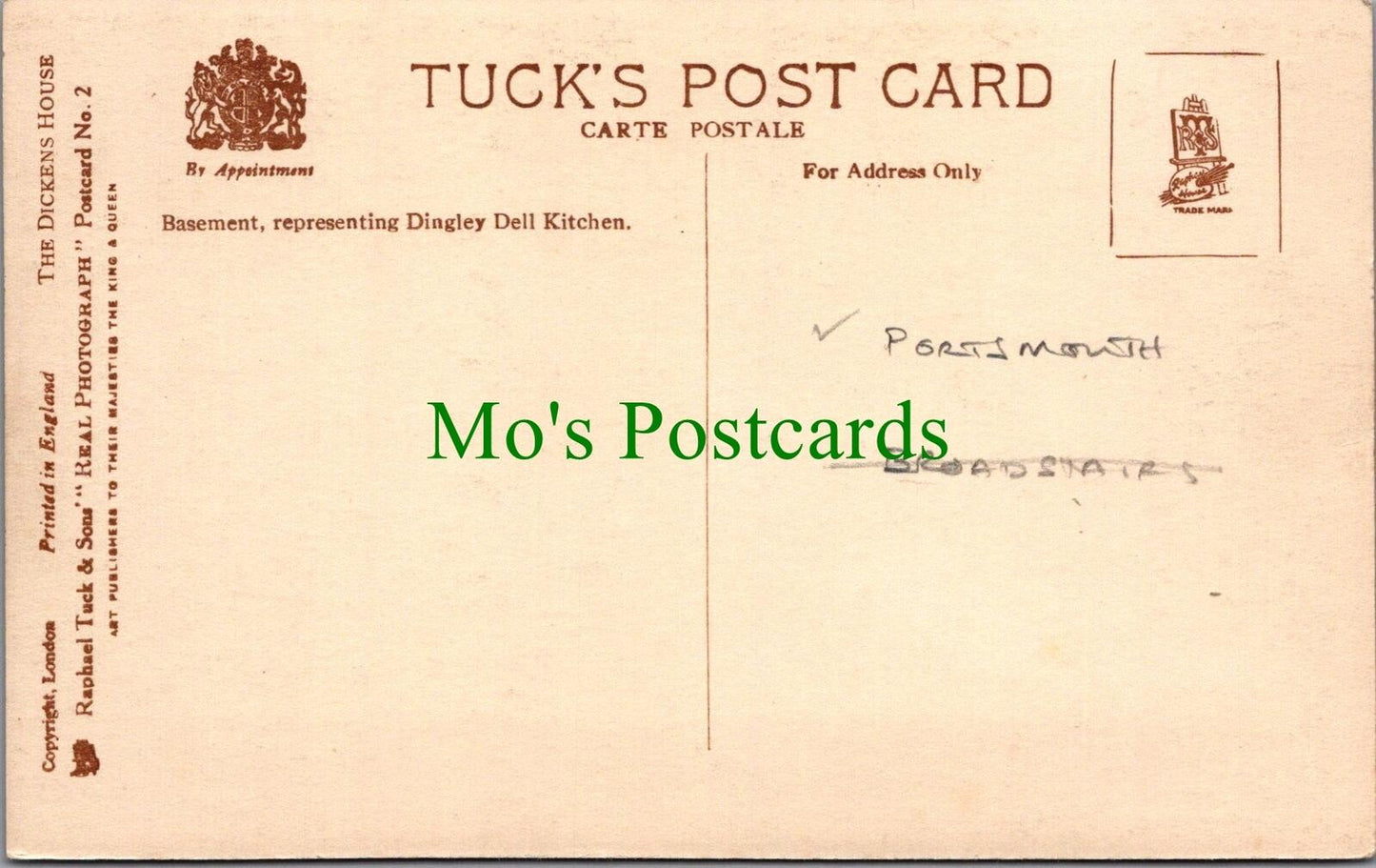 Hampshire Postcard: The Dickens House, Portsmouth RS31545