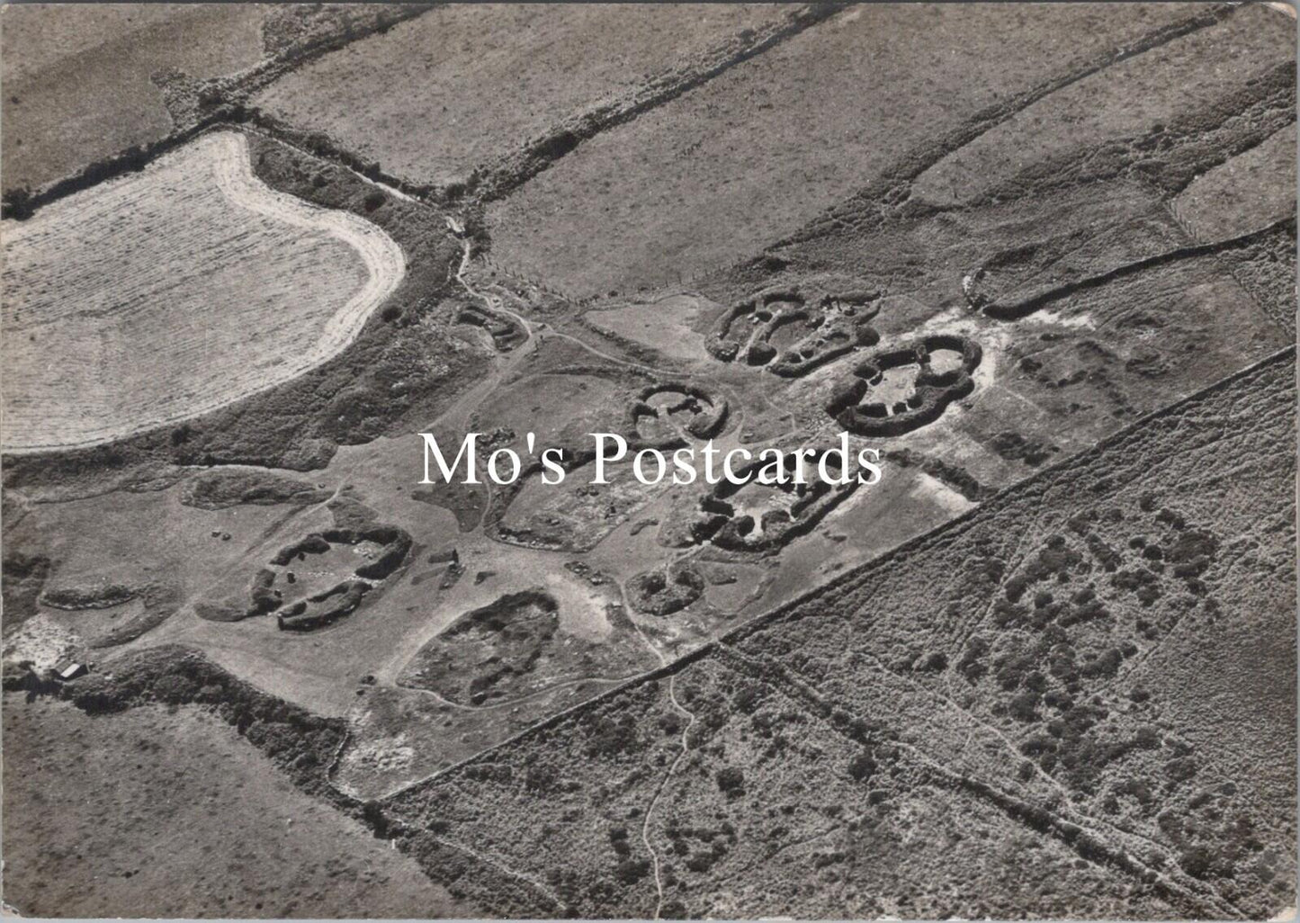 Cornwall Postcard: Chysauster Ancient Village Madron Penzance Aerial View RR22427
