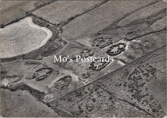 Cornwall Postcard: Chysauster Ancient Village Madron Penzance Aerial View RR22427
