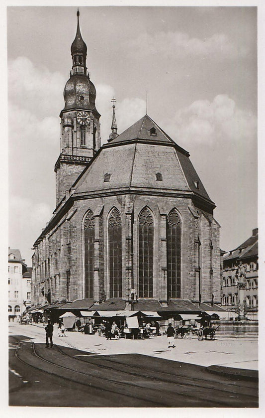 Germany Postcard - Heidelberg - Marktplatz mit Herkulesbrunnen   ZZ614