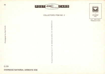 Aviation Postcard - Overseas National Airways DC8 Aeroplane   RR9978