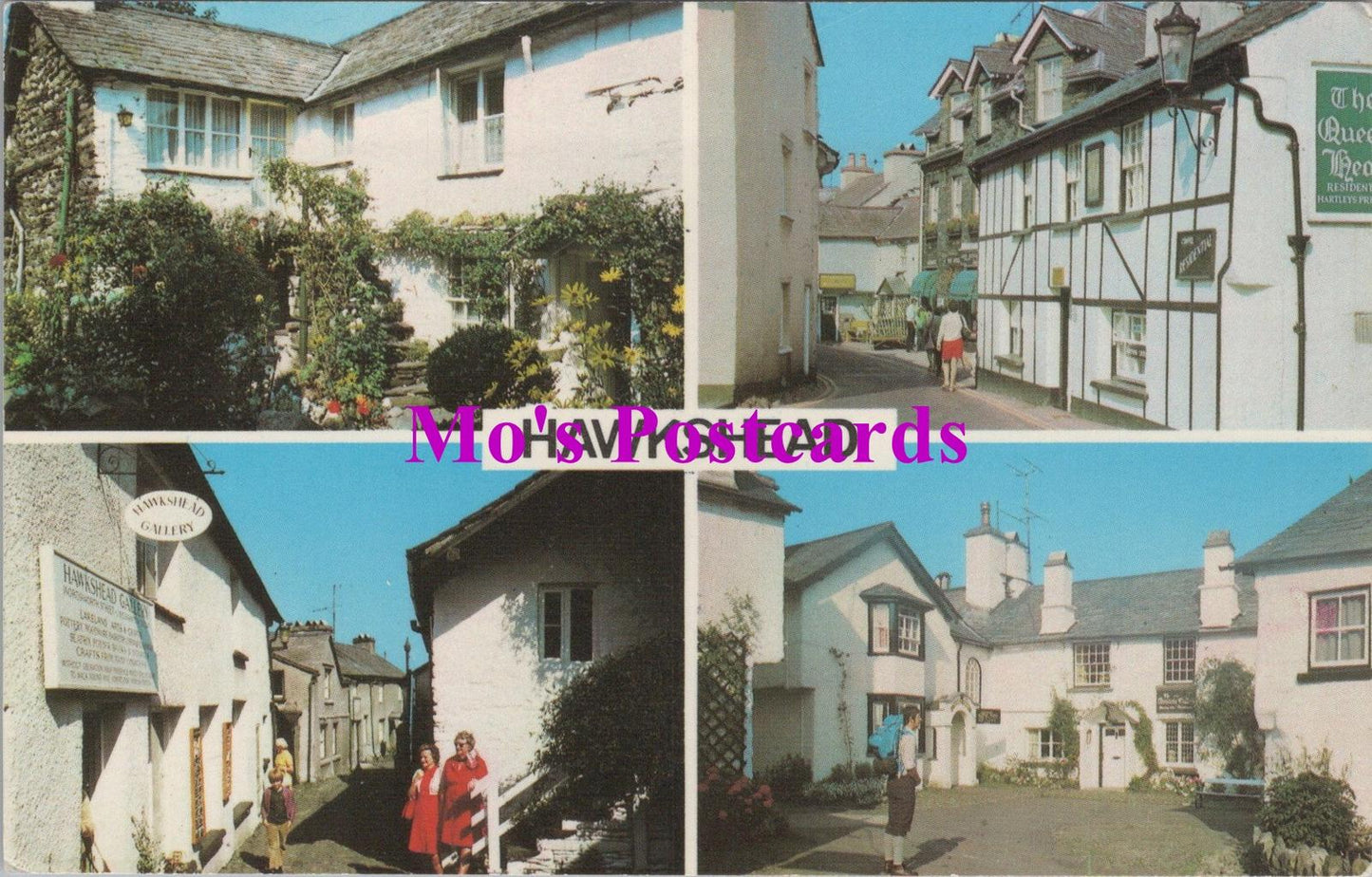 Cumbria Postcard - Hawkshead Main Street, Anne Tysoe's House HM147