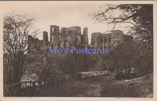 Warwickshire Postcard - Kenilworth Castle   DC1988