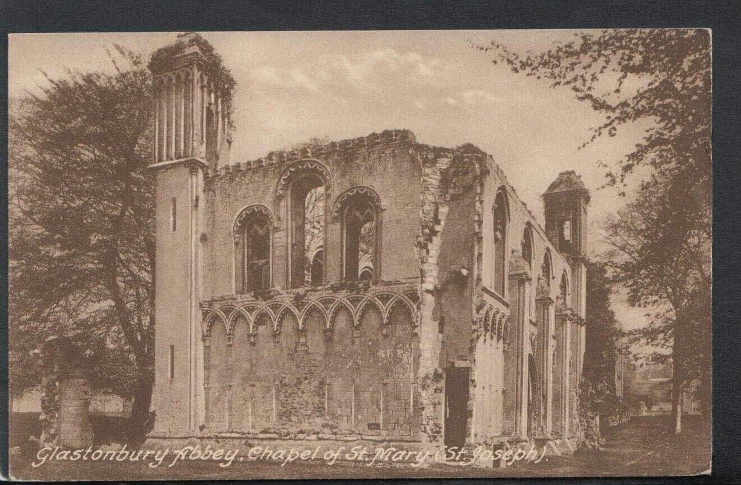 Somerset Postcard - Glastonbury Abbey, Chapel of St Mary (St Joseph)  RS15788