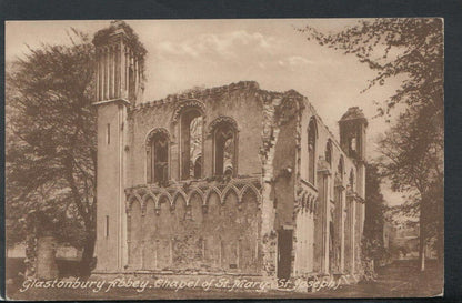 Somerset Postcard - Glastonbury Abbey, Chapel of St Mary (St Joseph)  RS15788
