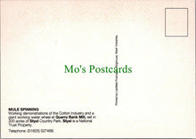 Load image into Gallery viewer, Cheshire Postcard - Mule Spinning, Quarry Bank Mill, Styal Country Park RR12274
