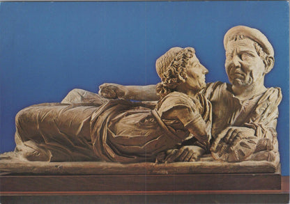 Italy Postcard-Volterra,Museo Guarnacci - "Gli Sposi" Coperchio Di Urna RRR1388