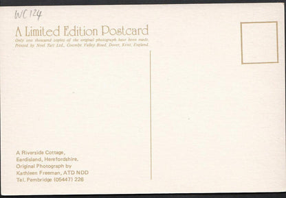 Herefordshire Postcard - A Riverside Cottage, Eardisland  WC124