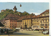 Load image into Gallery viewer, Austria Postcard - Graz / Steiermark - Hauptplatz Mit Sclossberg  1723A
