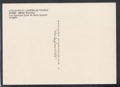 France Postcard - Metz (Moselle) - Vue Generale Prise De Saint-Quentin  RR5794