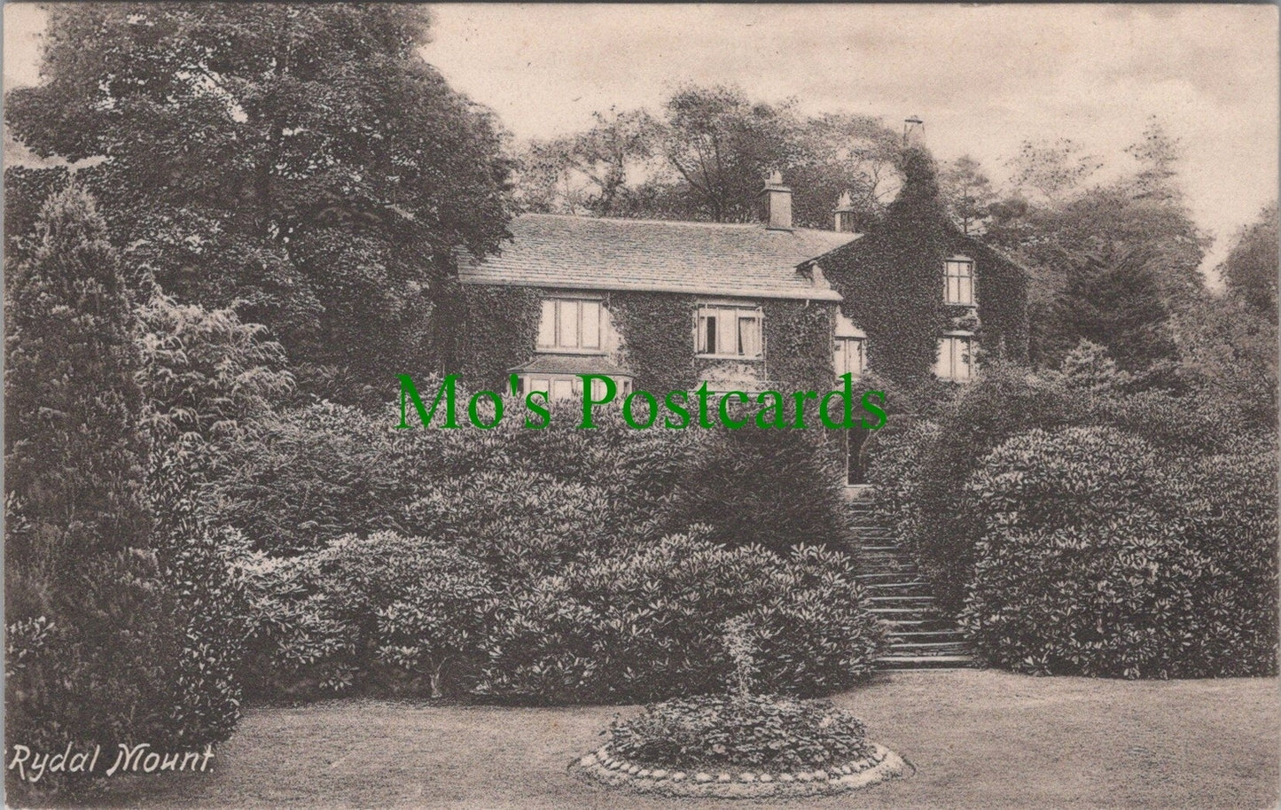 Cumbria Postcard - Rydal Mount, Rydal, Ambleside, Wordsworth's Home DC690