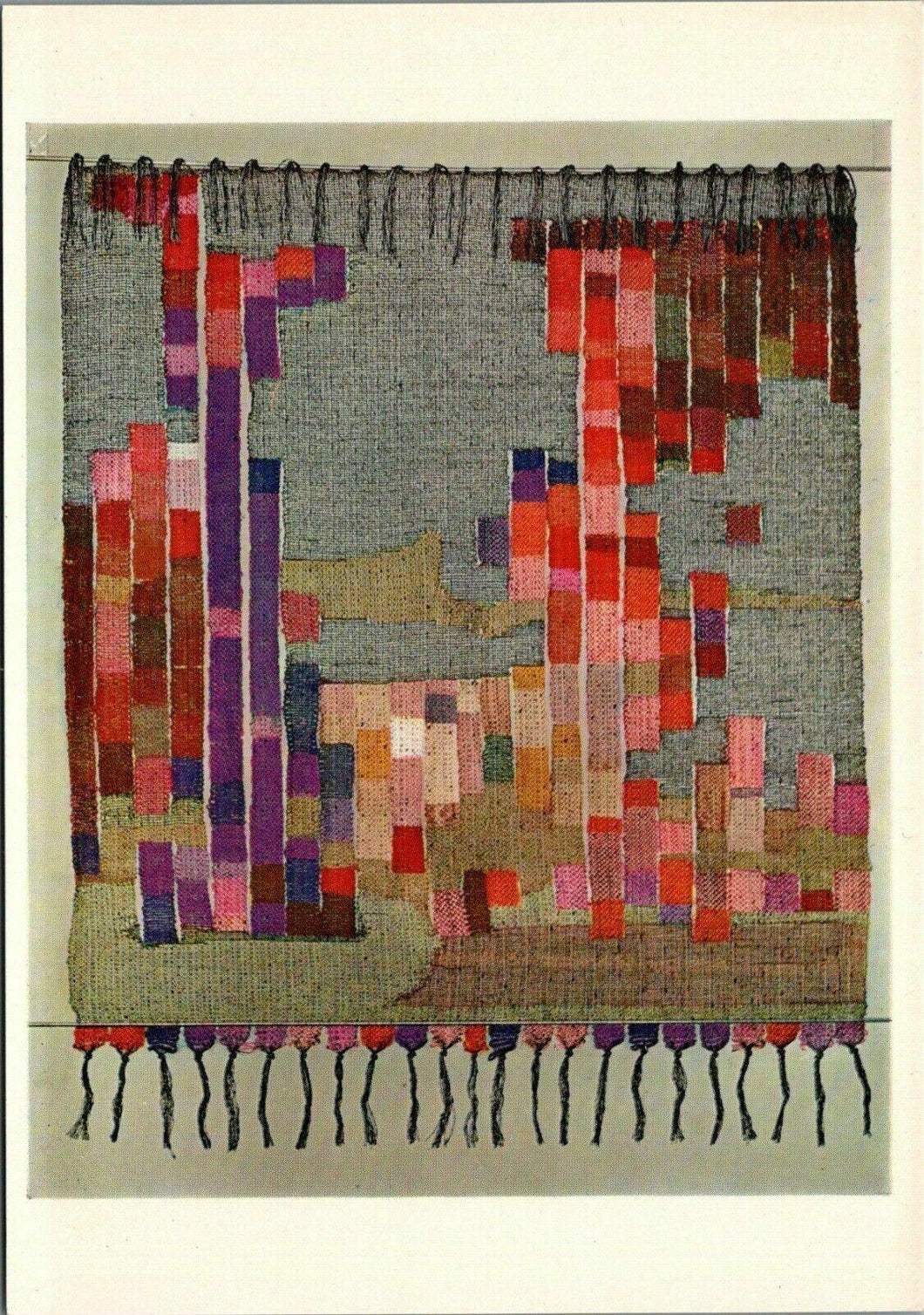 V & A Museum Postcard -Wall Hanging By Mary Buskirk, Tapestry Woven RRR1273