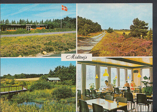 Denmark Postcard - Midtvejs Cafeteria, Viborgvej 57, 7470 Karup J - RR2348