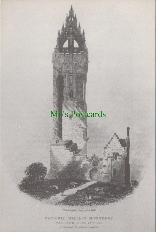 Scotland Postcard - Wallace Monument, Stirling c.1880 - RRR1346