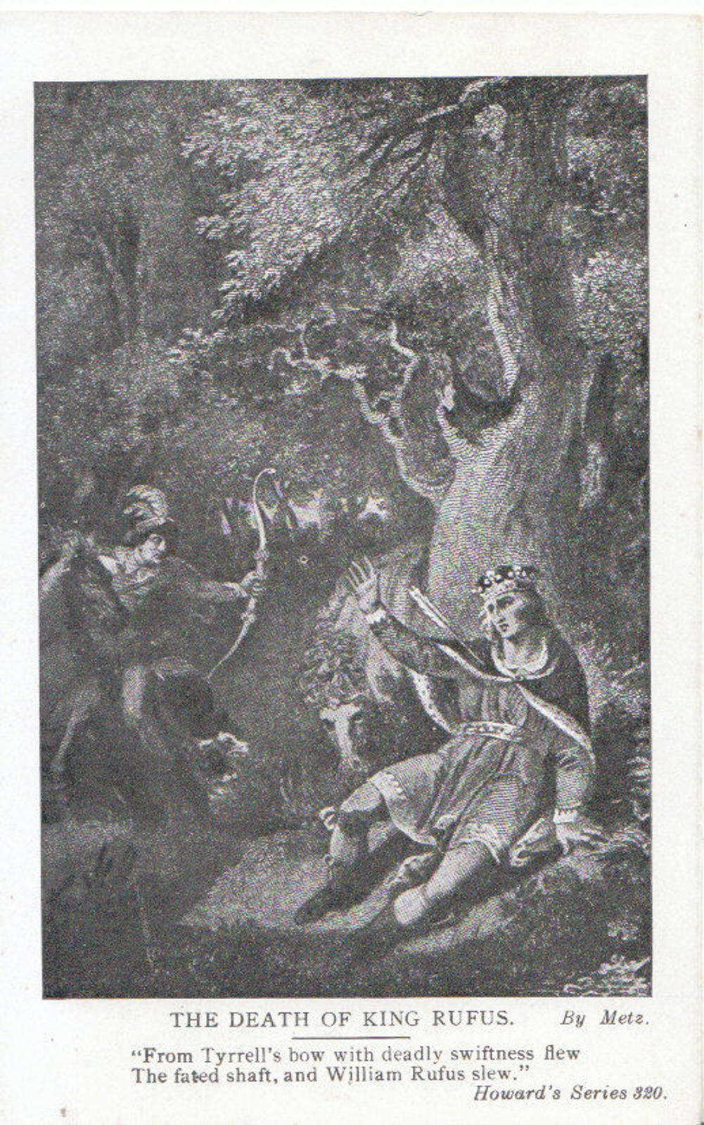 Hampshire Postcard - The Death of King Rufus by Metz  2646A