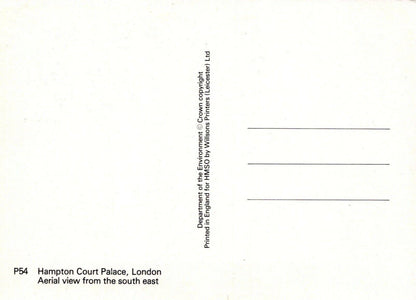 Middlesex Postcard - Aerial View of Hampton Court Palace   RRR531